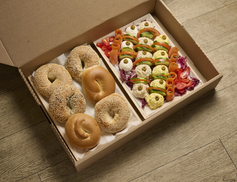 Dairy Scoop Platter w/ Bagels