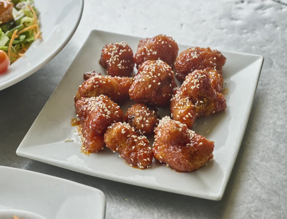 cafe sheli sesame panko cauliflower bites